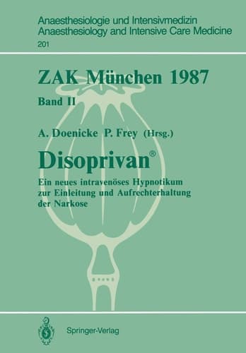 ZAK München 1987 Band II: Disoprivan ®