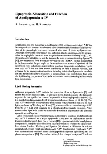 Lipoprotein Subfractions Omega-3 Fatty Acids (Recent Developments in Lipid and Lipoprotein Research)