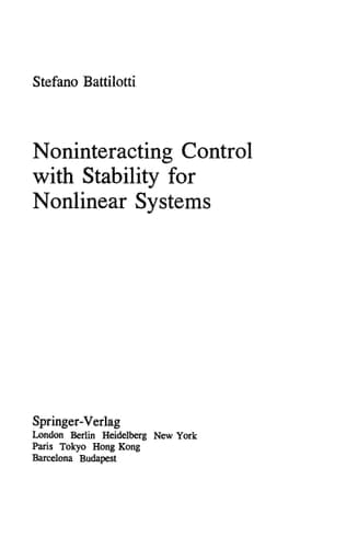 Noninteracting Control with Stability for Nonlinear Systems