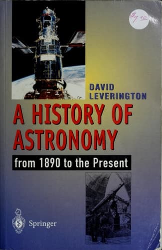 A History of Astronomy: from 1890 to the Present