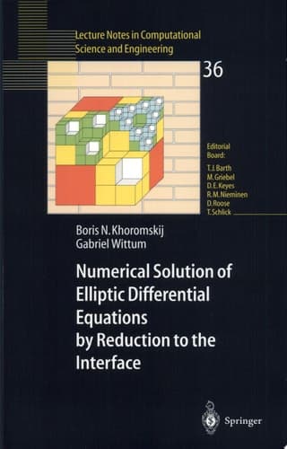 Numerical Solution of Elliptic Differential Equations by Reduction to the Interface