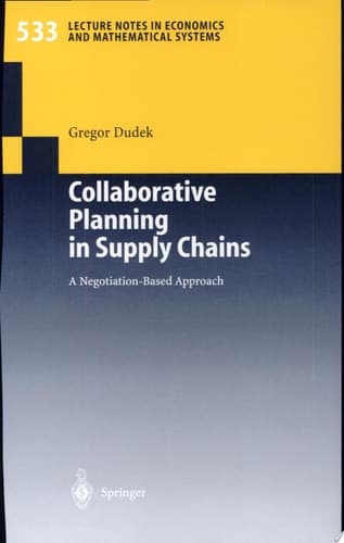 Collaborative Planning in Supply Chains A Négotiation-based Approach