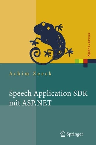 Speech Application SDK mit ASP.NET Design und Implementierung sprachgestützter Web-Applikationen