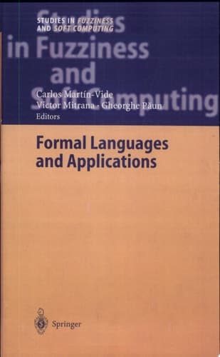 Formal Languages and Applications