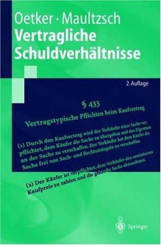 Vertragliche Schuldverhältnisse