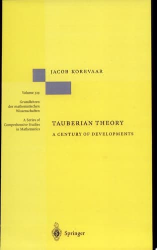 Tauberian Theory A Century of Developments