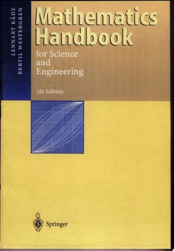 Mathematics Handbook for Science and Engineering