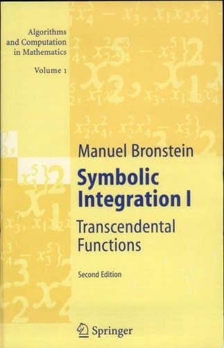 Symbolic Integration I Transcendental Functions