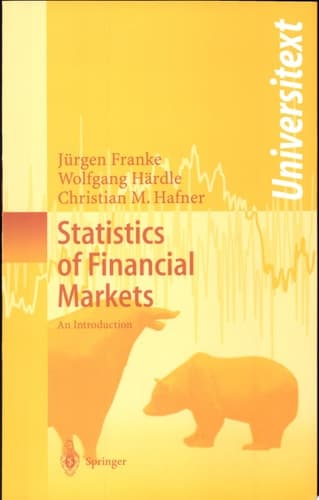 Statistics of Financial Markets An Introduction