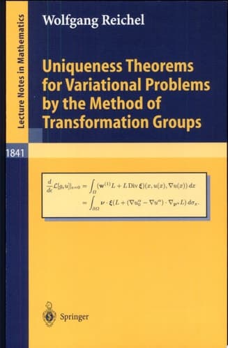 Uniqueness Theorems for Variational Problems by the Method of Transformation Groups