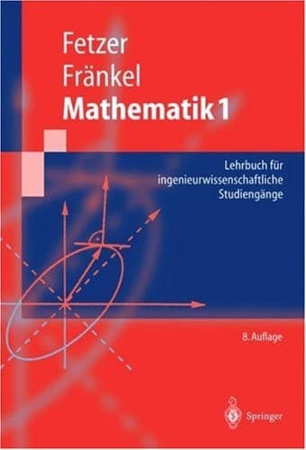 Mathematik 1 Lehrbuch Fur Ingenieurwissenschaftliche Studiengnge