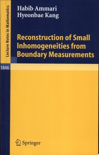 Reconstruction of Small Inhomogeneities from Boundary Measurements