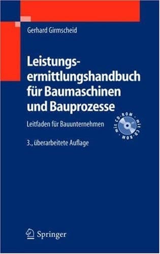 Leistungsermittlungshandbuch für Baumaschinen und Bauprozesse