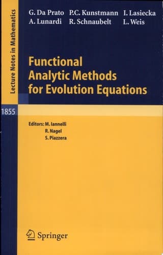 Functional Analytic Methods for Evolution Equations