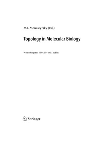 Topology in Molecular Biology