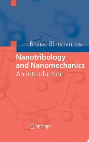Nanotribology and Nanomechanics An Introduction