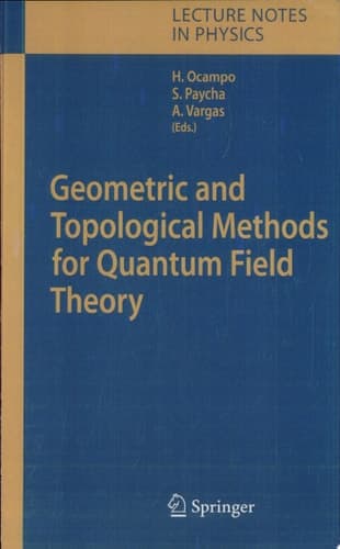 Geometric and Topological Methods for Quantum Field Theory