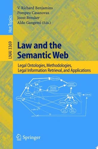 Law and the Semantic Web Legal Ontologies, Methodologies, Legal Information Retrieval, and Applications