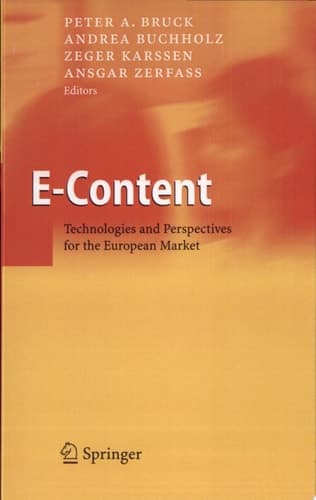 E-Content Technologies and Perspectives for the European Market