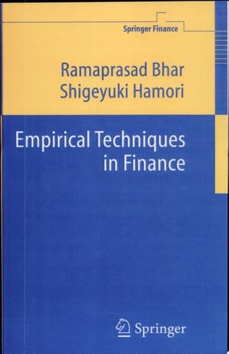 Empirical Techniques in Finance
