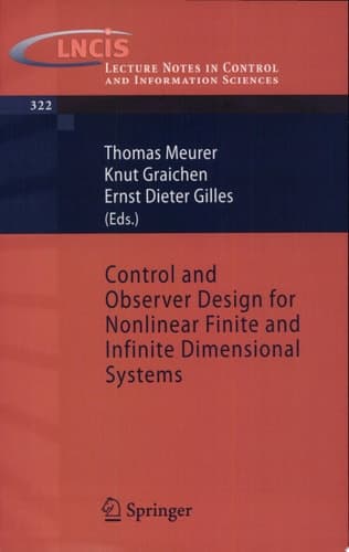 Control and Observer Design for Nonlinear Finite and Infinite Dimensional Systems