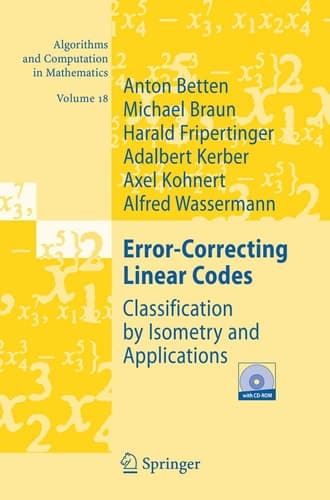 Error-Correcting Linear Codes Classification by Isometry and Applications