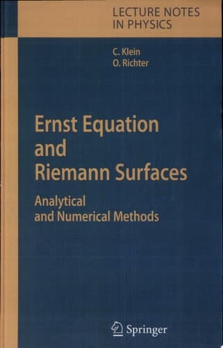 Ernst Equation and Riemann Surfaces Analytical and Numerical Methods