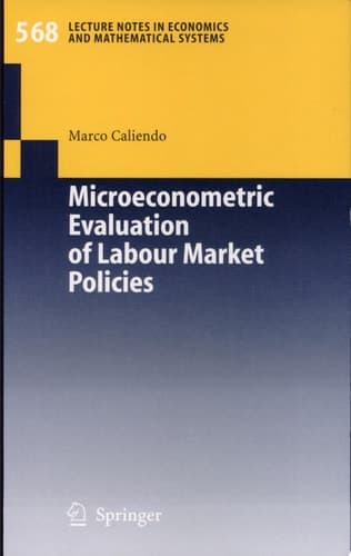 Microeconometric Evaluation of Labour Market Policies