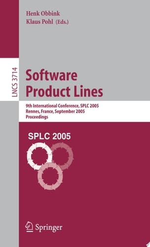 Software Product Lines 9th International Conference, SPLC 2005, Rennes, France, September 26-29, 2005, Proceedings