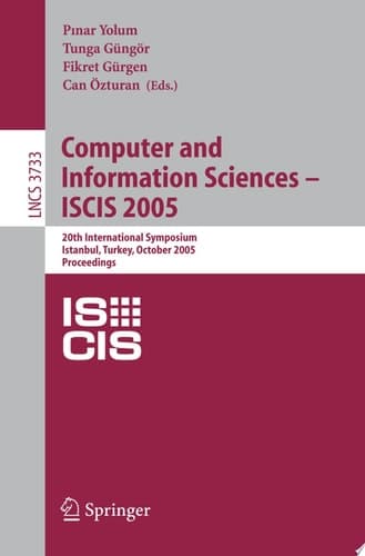 Computer and Information Sciences - ISCIS 2005 20th International Symposium, Istanbul, Turkey, October 26 -- 28, 2005, Proceedings