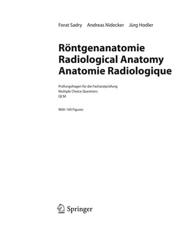 Anatomie Radiologique QCM