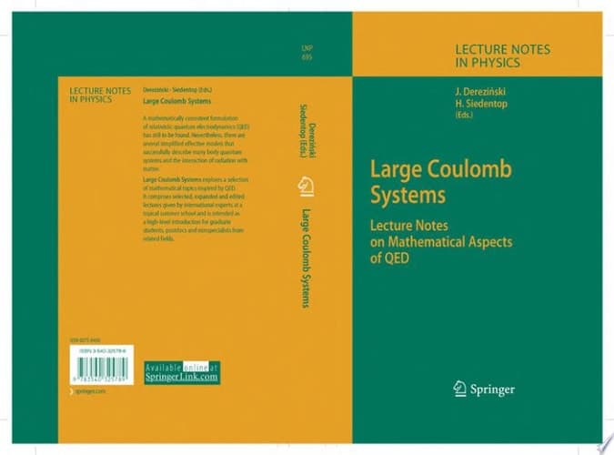 Large Coulomb Systems Lecture Notes on Mathematical Aspects of QED