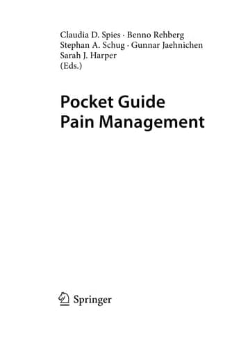 Pocket Guide Pain Management
