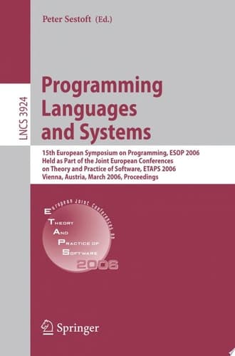 Programming Languages and Systems 15th European Symposium on Programming, ESOP 2006, Held as Part of the Joint European