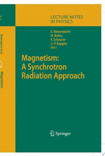 Magnetism: A Synchrotron Radiation Approach