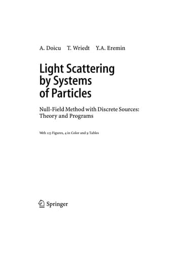 Light Scattering by Systems of Particles Null-Field Method with Discrete Sources: Theory and Programs