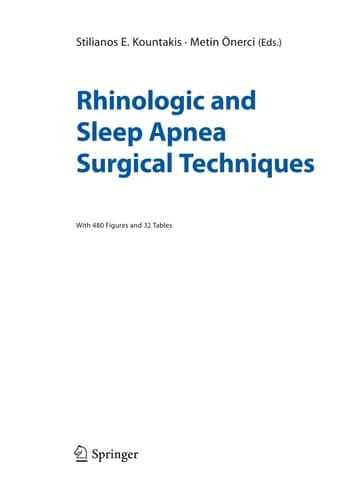 Rhinologic and Sleep Apnea Surgical Techniques