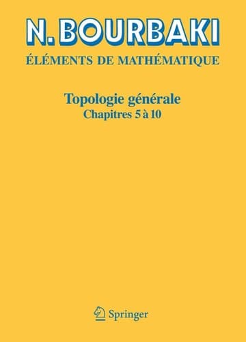Topologie générale Chapitres 5 à 10