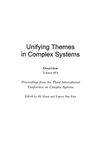 Unifying Themes in Complex Systems Volume IIIB: New Research