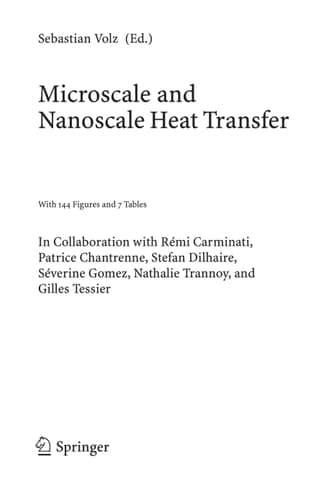 Microscale and Nanoscale Heat Transfer (Topics in Applied Physics, 107)