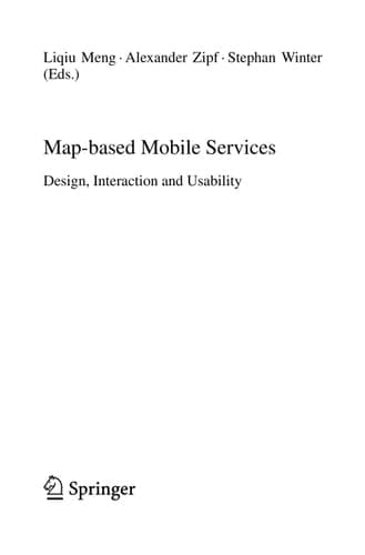 Map-based Mobile Services Design, Interaction and Usability