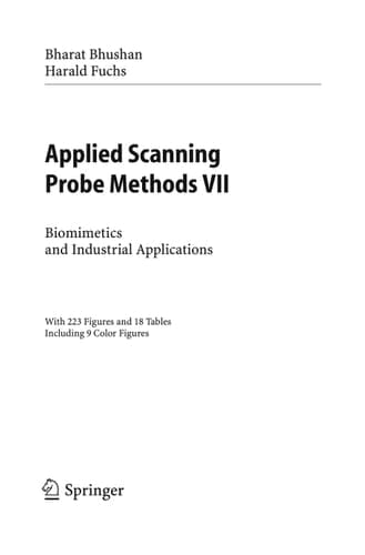 Applied Scanning Probe Methods VII Biomimetics and Industrial Applications
