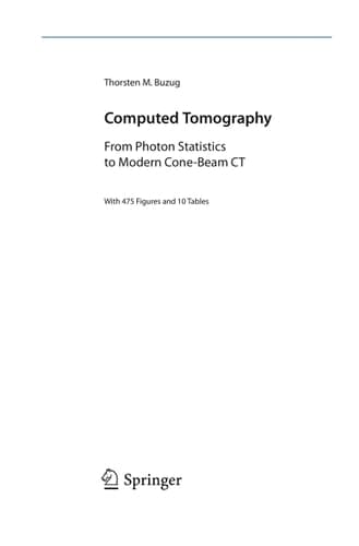 Computed Tomography From Photon Statistics to Modern Cone-Beam CT