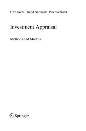 Investment Appraisal Methods and Models