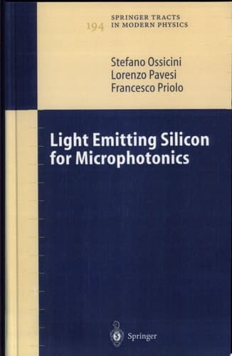 Light Emitting Silicon for Microphotonics