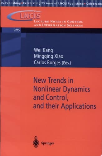 New Trends in Nonlinear Dynamics and Control, and their Applications