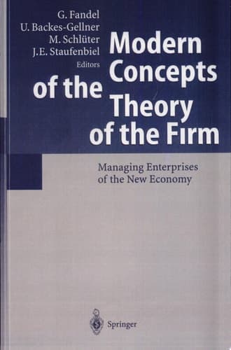 Modern Concepts of the Theory of the Firm Managing Enterprises of the New Economy