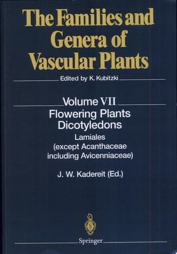 Flowering Plants · Dicotyledons Lamiales (except Acanthaceae including Avicenniaceae)