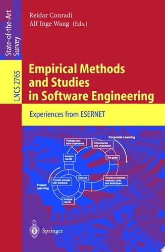 Empirical Methods and Studies in Software Engineering Experiences from ESERNET