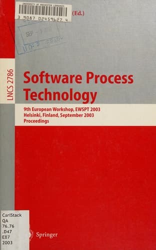 Software Process Technology 9th International Workshop, EWSPT 2003, Helsinki, Finland, September 1-2, 2003, Proceedings